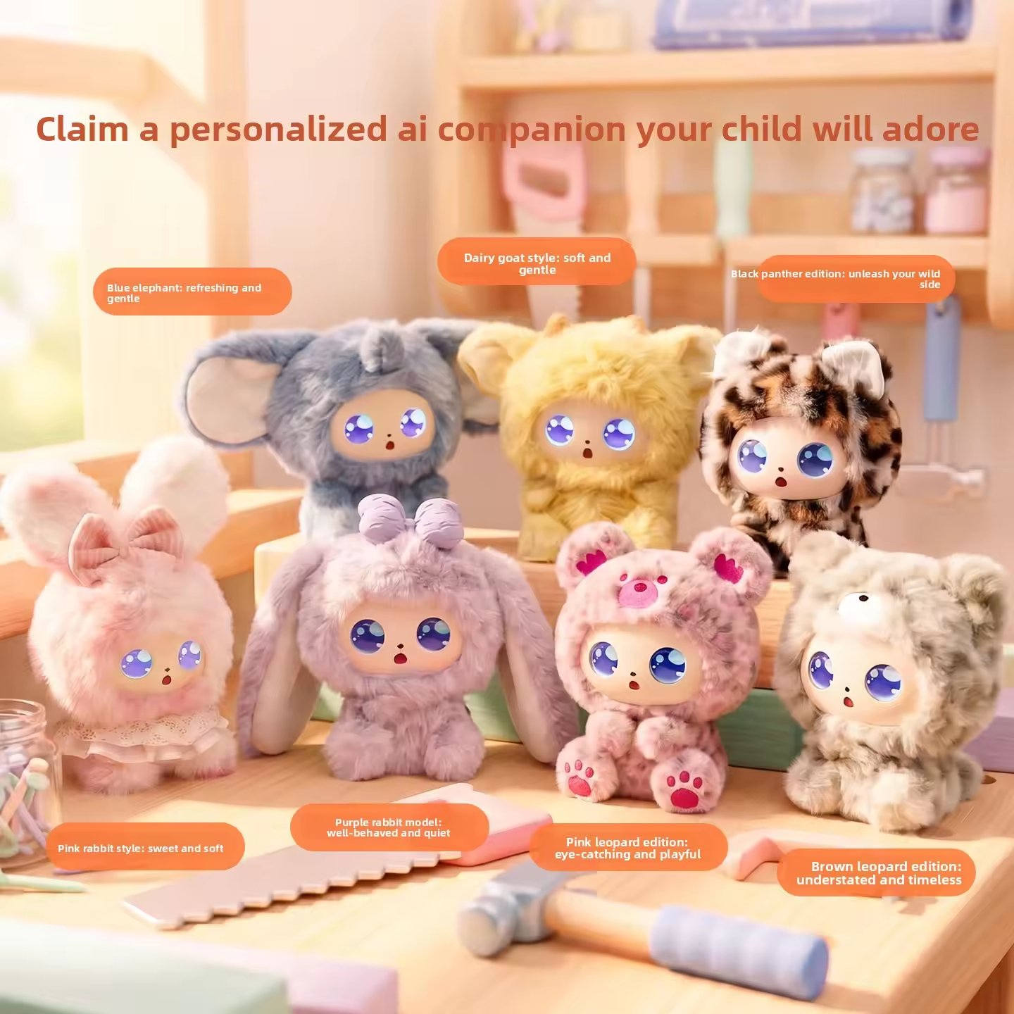 Intelligent AI Dialogue Storytelling Plush Toy Companion Smart Interactive Kids Daily Interaction