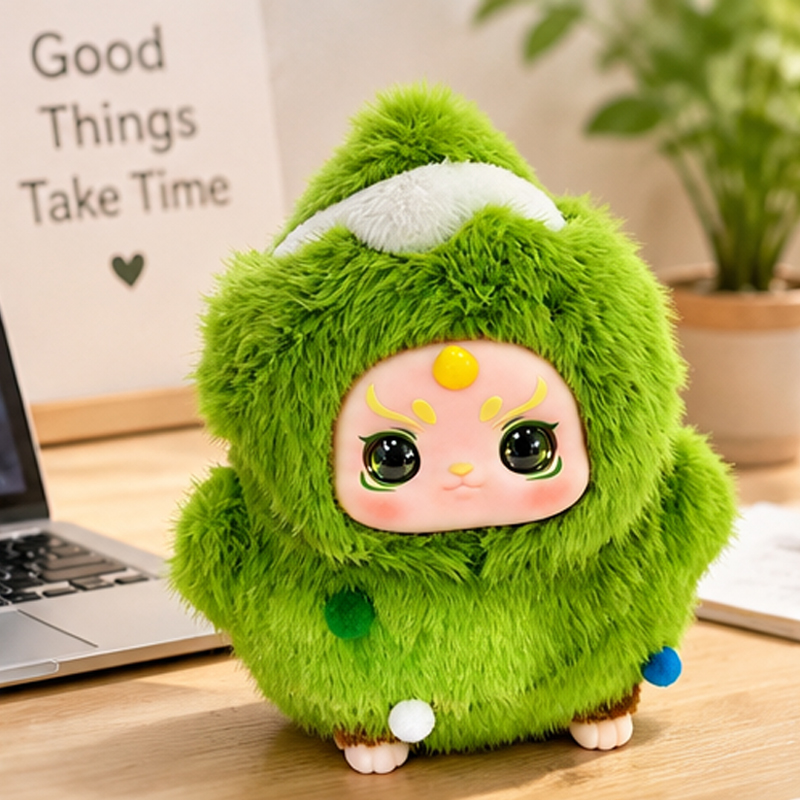 Hot Sales 8-inch AI Plush Monster Toy Intelligent Voice Dialogue Vocalization Emotional Companion Robot for Children Gifts
