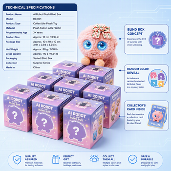 Direct Sales AI Robot Plush Blind Box Toy Smart Voice Companion