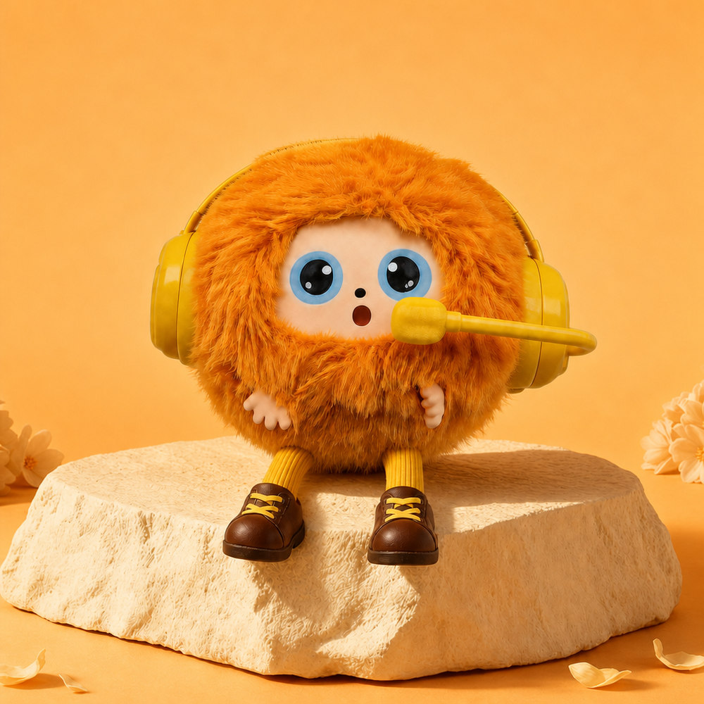 Direct Selling Bilingual AI Talking Plush Toy English Spanish Learning Companion Dynamic LED Eyes 100000+ Encyclopedia