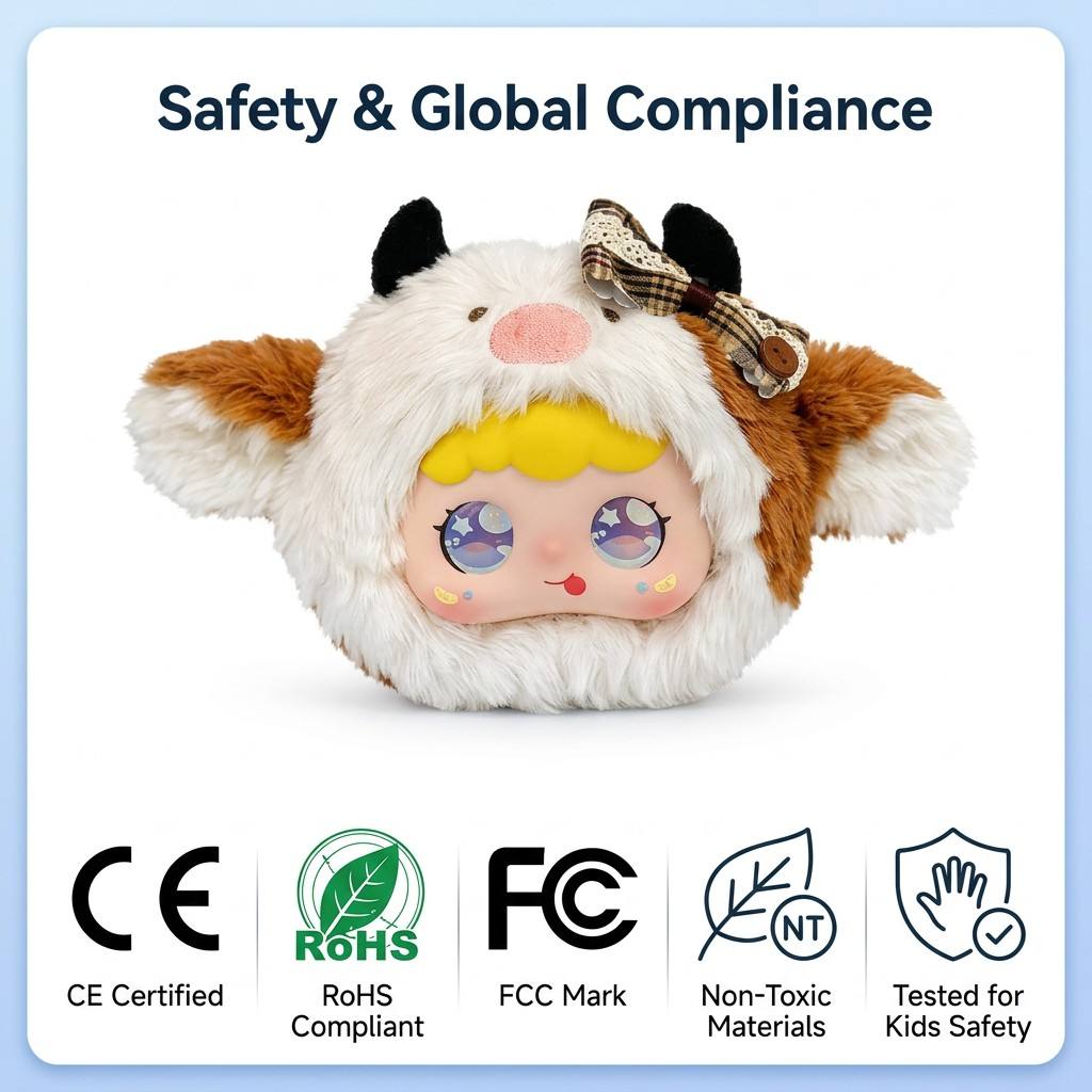 New Screen-Free AI Emotional Companion Robot Plush Toy Mood-Responsive Chatbot for Children 7 Collectible Designs Desktop Friend