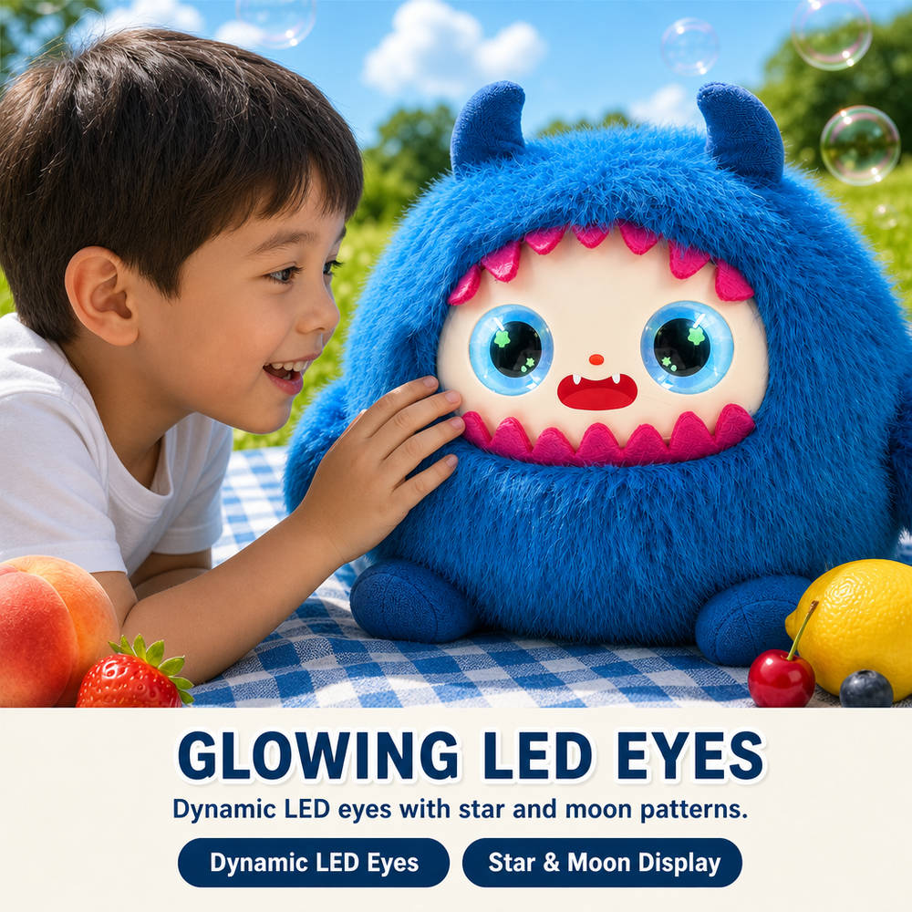 Brand New Ai Companion Toy AI Companion Plush for Adults Dynamic Glow Eyes Voice Chat Gift Collectors Seniors
