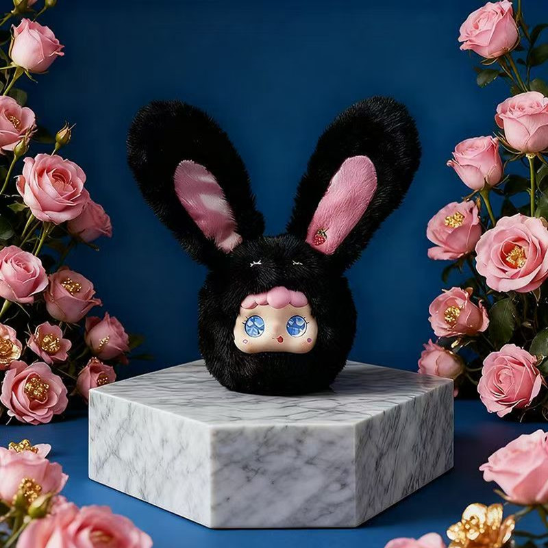 CZXVICE Ai Electronic Eyes Plush Toy Cute Rabbit Stuffed Animal Keychain Soft Kawaii Doll Gift Custom OEM ODM Manufacturer