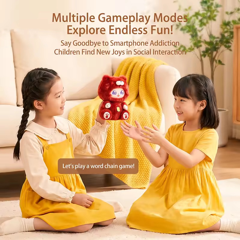Brand New Hanging Piece Style Lovely AI Smart Interactive Plush Toy Expressiveness Dialogue PP Cotton Filled 11-30CM Height