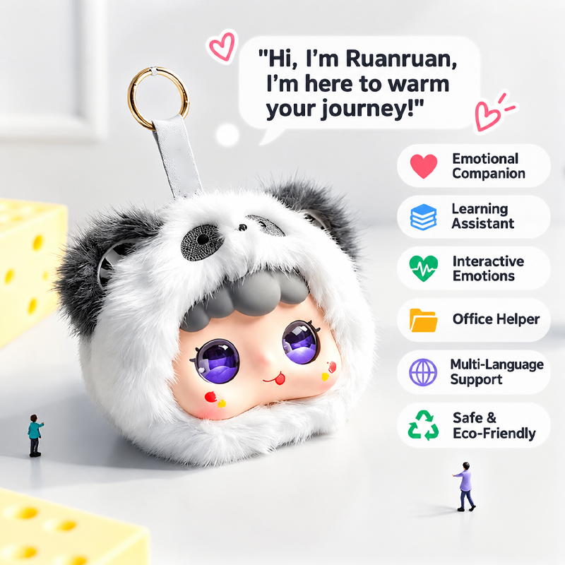 New Listing AI Robot Smart Interactive Plush Toy Adjustable Size Intelligence Dialogue Support Multiple Languages Emotional